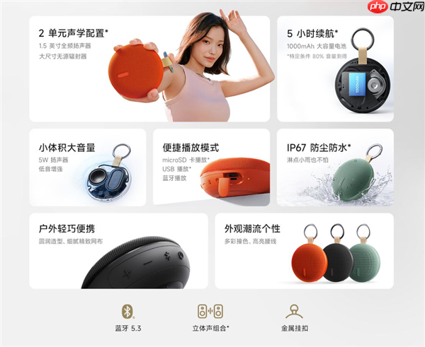 99元 REDMI蓝牙音箱2发布:5小时续航 支持USB声卡