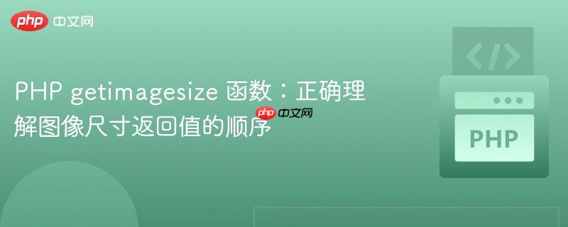 PHP getimagesize 函数:正确理解图像尺寸返回值的顺序