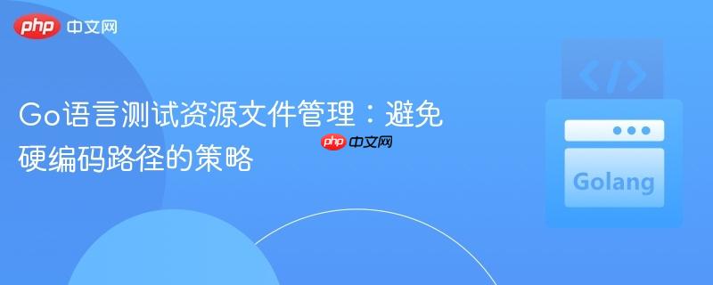 Go语言测试资源文件管理：避免硬编码路径的策略