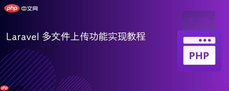 Laravel 多文件上传功能实现教程