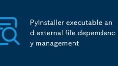 pyinstaller実行可能ファイルと外部ファイル依存性管理