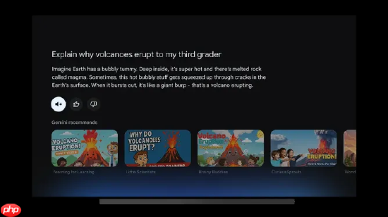 谷歌gemini人工智能将登陆电视端