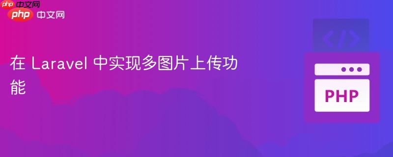 在 Laravel 中实现多图片上传功能