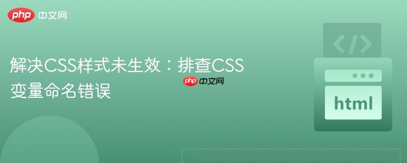 解决CSS样式未生效：排查CSS变量命名错误