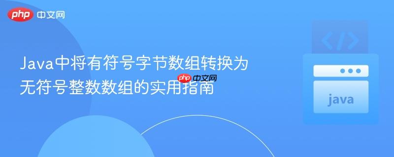 Java中将有符号字节数组转换为无符号整数数组的实用指南