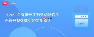 Java中将有符号字节数组转换为无符号整数数组的实用指南