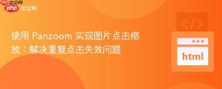 使用 Panzoom 实现图片点击缩放：解决重复点击失效问题