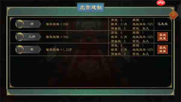 大周列国志畿辅禁军功能玩法介绍说明