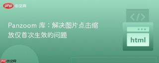 Panzoom 库：解决图片点击缩放仅首次生效的问题