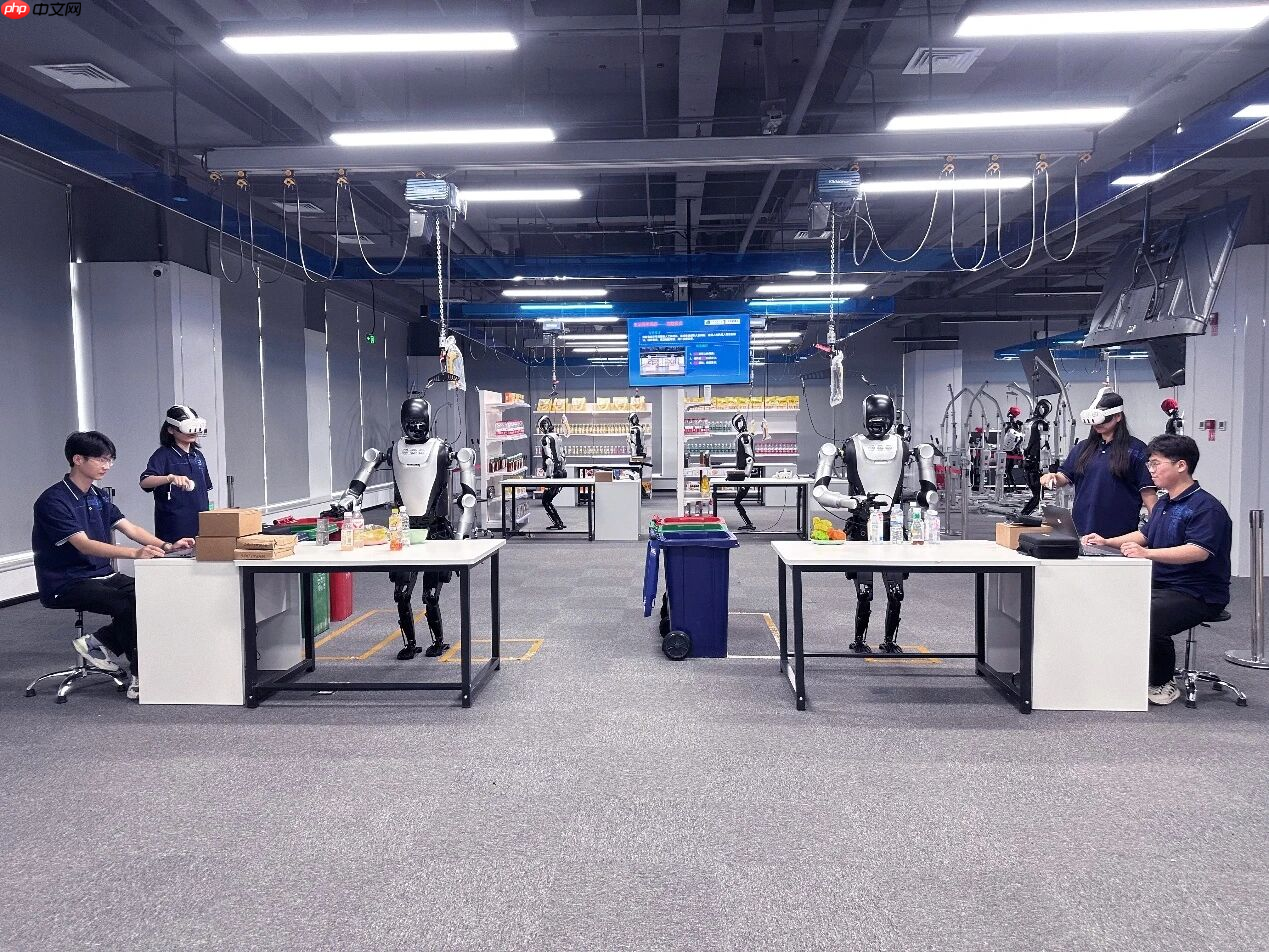 国内最大人形机器人训练场在京启用,年产数据量超 600 万条