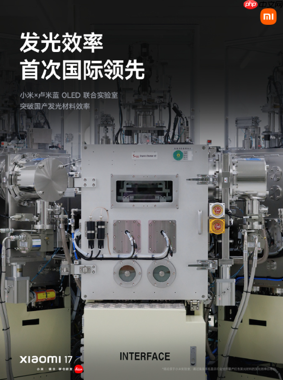 发光效率国际领先！小米17系列搭载超级阳光屏：峰值亮度高达3500nits