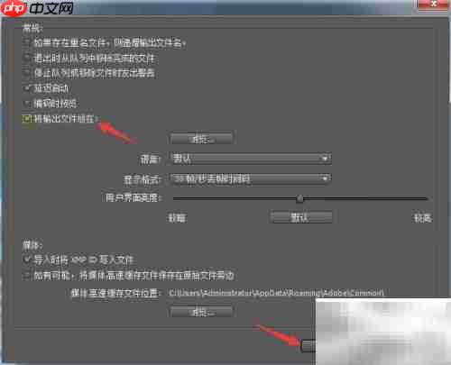 Encoder输出文件路径设置