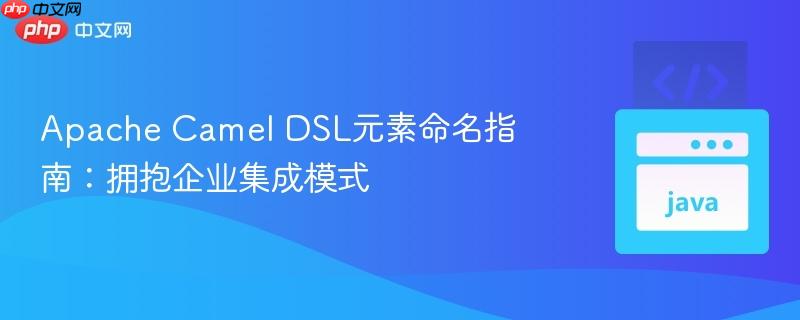 Apache Camel DSL元素命名指南:拥抱企业集成模式