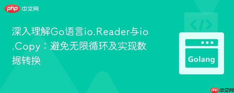 深入理解Go语言io.Reader与io.Copy：避免无限循环及实现数据转换
