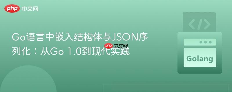 Go语言中嵌入结构体与JSON序列化：从Go 1.0到现代实践
