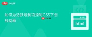 如何为活跃导航项控制CSS下划线动画