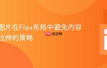 响应式图片在Flex布局中避免内容溢出与拉伸的策略