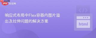 响应式布局中Flex容器内图片溢出及拉伸问题的解决方案