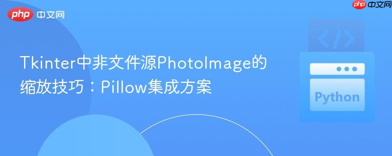Tkinter中非文件源PhotoImage的缩放技巧:Pillow集成方案