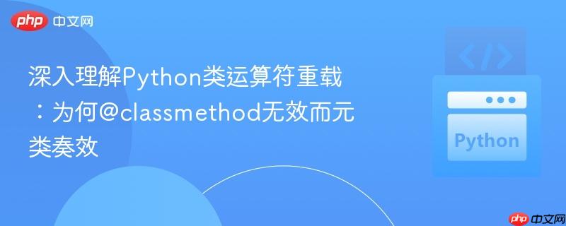 深入理解Python类运算符重载:为何@classmethod无效而元类奏效