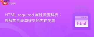 HTML required 属性深度解析：理解其与表单提交的内在关联