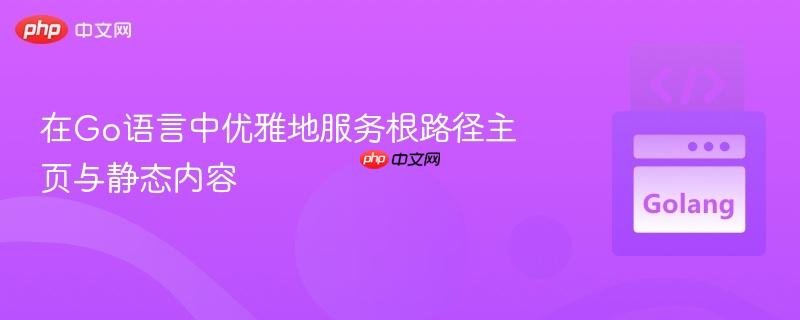 在Go语言中优雅地服务根路径主页与静态内容