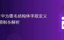Go语言中为匿名结构体字段定义方法的限制与解析