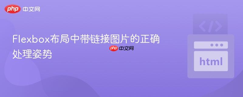 Flexbox布局中带链接图片的正确处理姿势