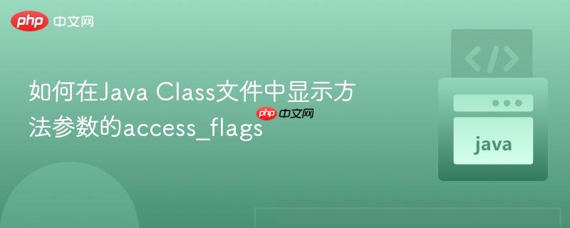 如何在Java Class文件中显示方法参数的access_flags