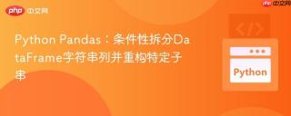 Python Pandas：条件性拆分DataFrame字符串列并重构特定子串