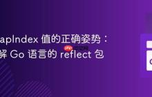 获取 MapIndex 值的正确姿势：深入理解 Go 语言的 reflect 包