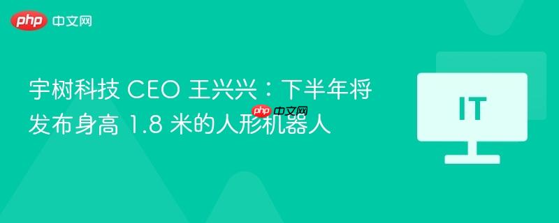 宇树科技 ceo 王兴兴:下半年将发布身高 1.8 米的人形机器人