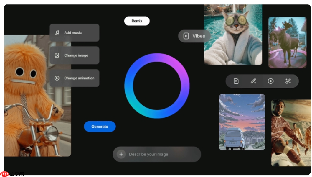 Meta 推出 AI 视频生成平台 Vibes