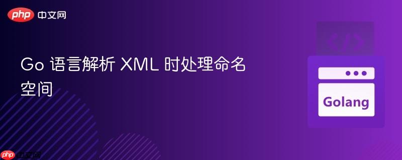 go 语言解析 xml 时处理命名空间