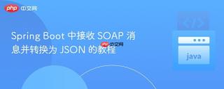 Spring Boot 中接收 SOAP 消息并转换为 JSON 的教程