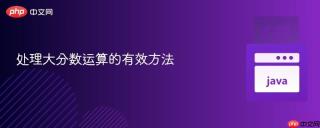 处理大分数运算的有效方法