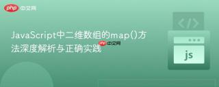 JavaScript中二维数组的map()方法深度解析与正确实践