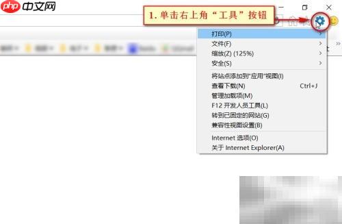 IE浏览器清除历史记录方法