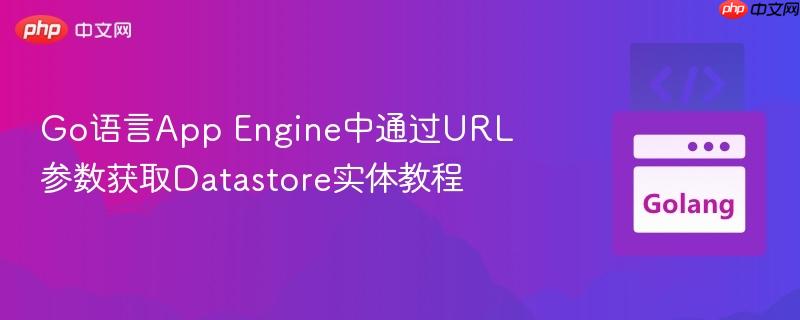 Go语言App Engine中通过URL参数获取Datastore实体教程