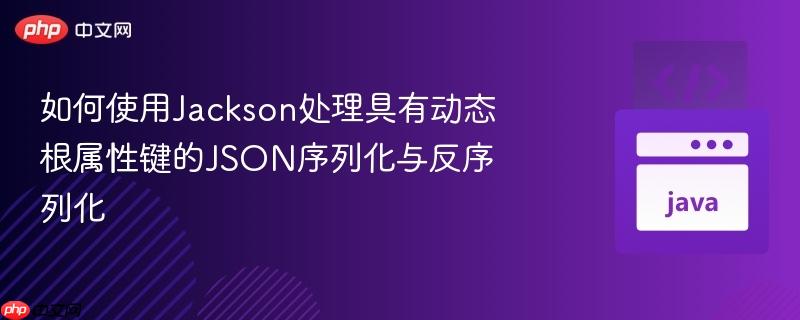 如何使用Jackson处理具有动态根属性键的JSON序列化与反序列化