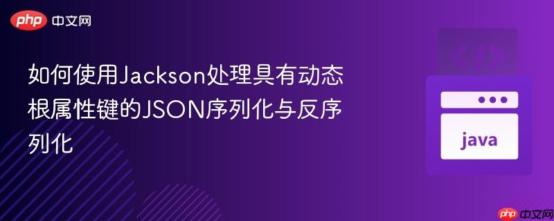 如何使用Jackson处理具有动态根属性键的JSON序列化与反序列化