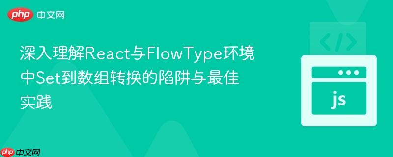 深入理解React与FlowType环境中Set到数组转换的陷阱与最佳实践