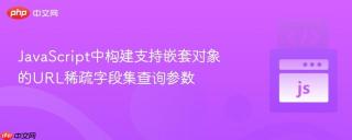JavaScript中构建支持嵌套对象的URL稀疏字段集查询参数