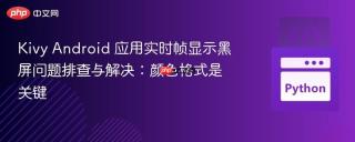 Kivy Android 应用实时帧显示黑屏问题排查与解决：颜色格式是关键