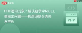 PHP面向对象：解决继承中NULL值输出问题——构造函数与类关系辨析