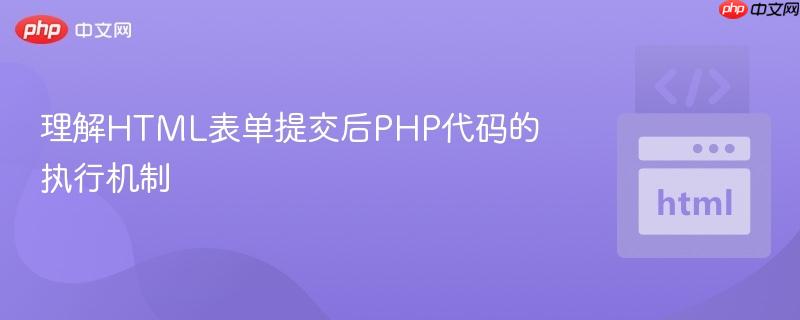 理解HTML表单提交后PHP代码的执行机制
