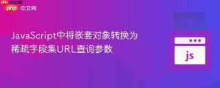 JavaScript中将嵌套对象转换为稀疏字段集URL查询参数