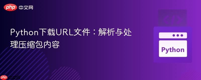 Python下载URL文件：解析与处理压缩包内容