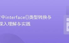 Go语言中interface{}类型转换与断言：深入理解与实践