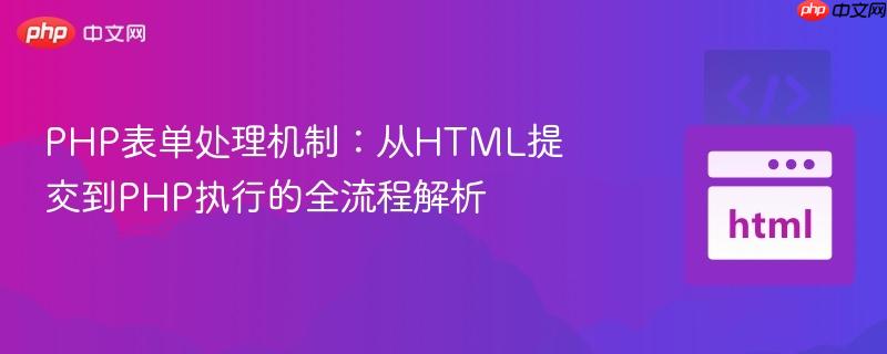 PHP表单处理机制：从HTML提交到PHP执行的全流程解析
